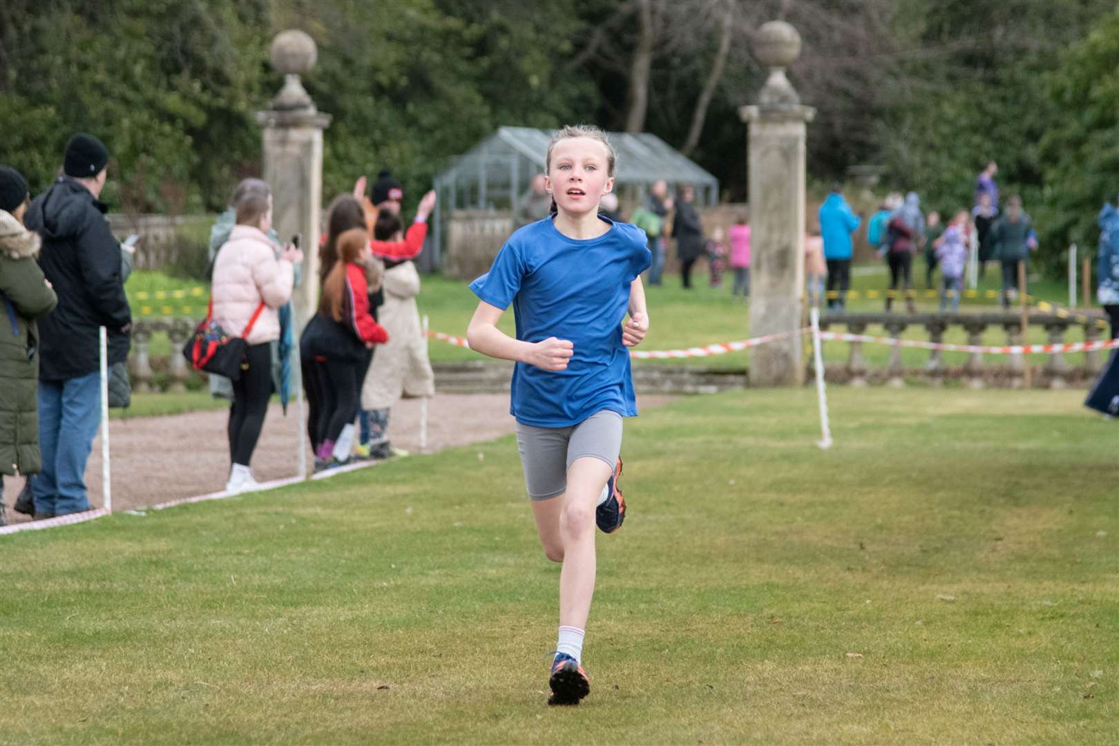 EL_PR Cross Country 2024 17Second in the Primary 4/5 Girls race is Skye Hughes from Andersons Primary in Forres.Active Schools Primary Cross Country 2024, held at Gordon Castle, Fochabers. Picture: Daniel Forsyth.
