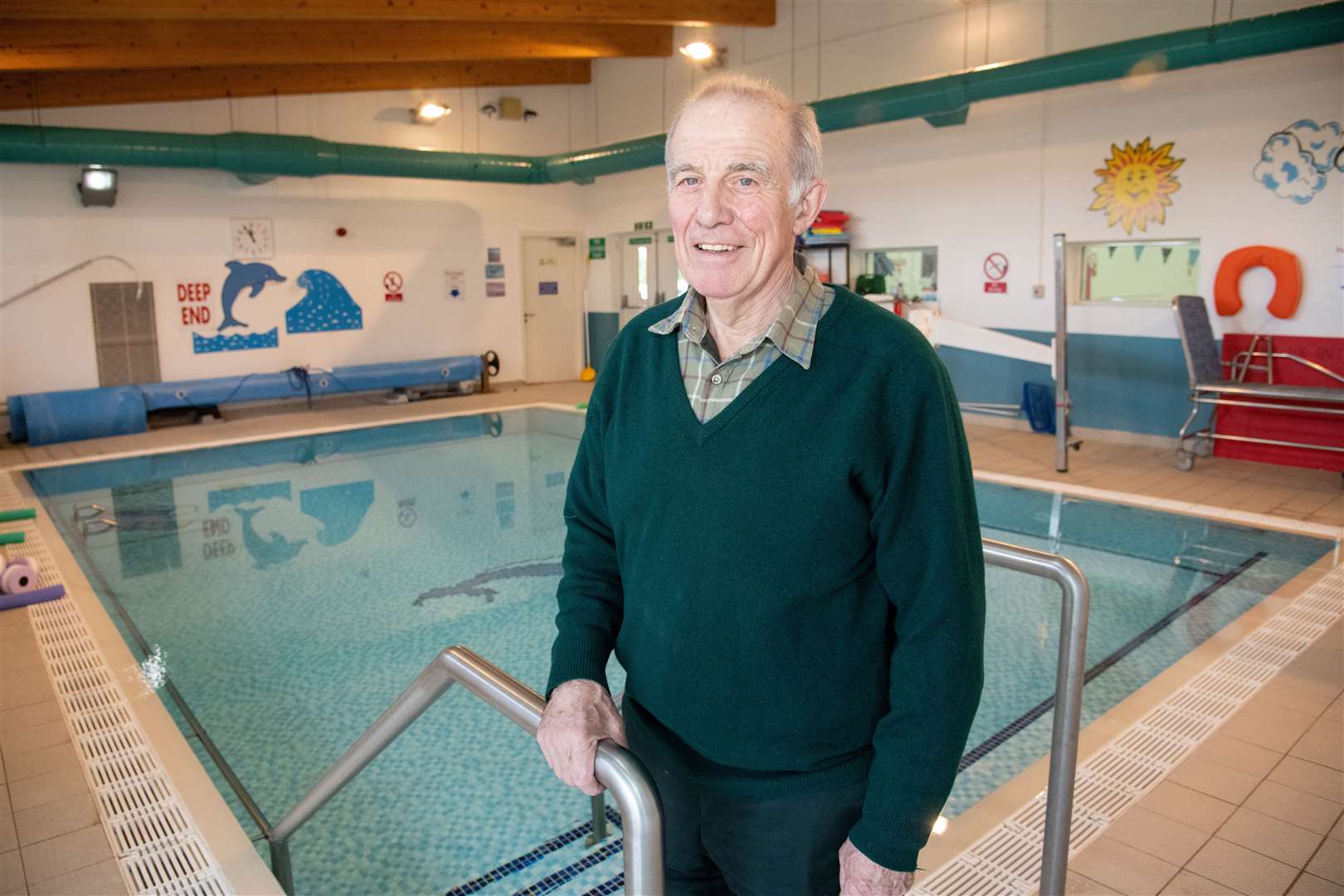 Hydropool committee chairman Doc Anderson is grateful to all of the funders who continue to invest in the facility for Moray’s community.