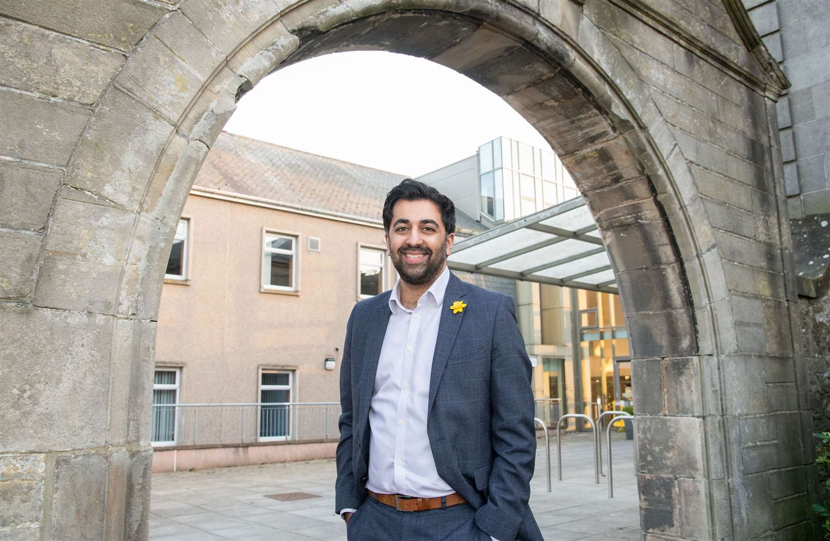 Humza Yousaf visits the Alexander Graham Bell Centre at Moray College UHI following a visit to Dr Gray's Hospital...Picture: Daniel Forsyth..