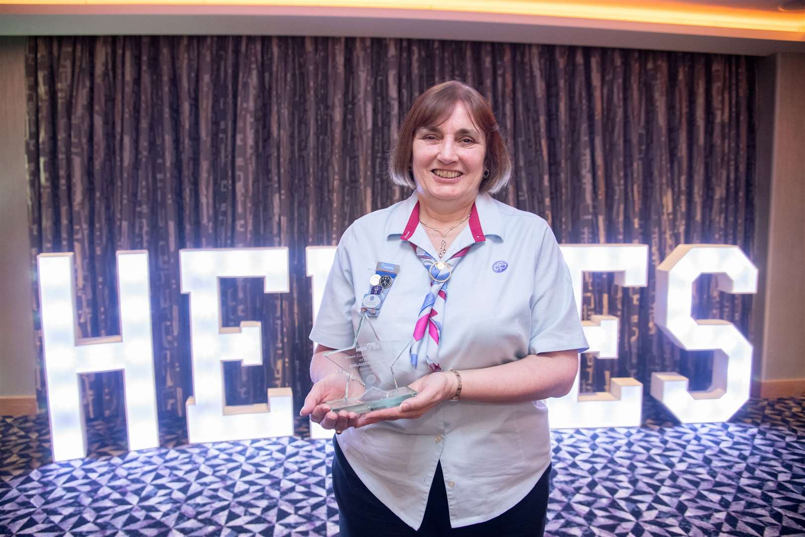 Green Community Venture of the Year Award - sponsored by Vattenfall - was Girlguiding Moray, with Louise Winder collecting the award.Moray and Banffshire Heroes Awards 2024, held at the Banff Springs Hotel. Picture: Daniel Forsyth.