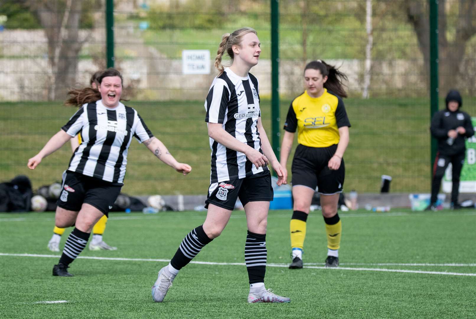 Making it 6-0 to the City, Sarah Westwood scores her fourth goal of the afternoon this time from the penalty spot.Picture: Daniel Forsyth.
