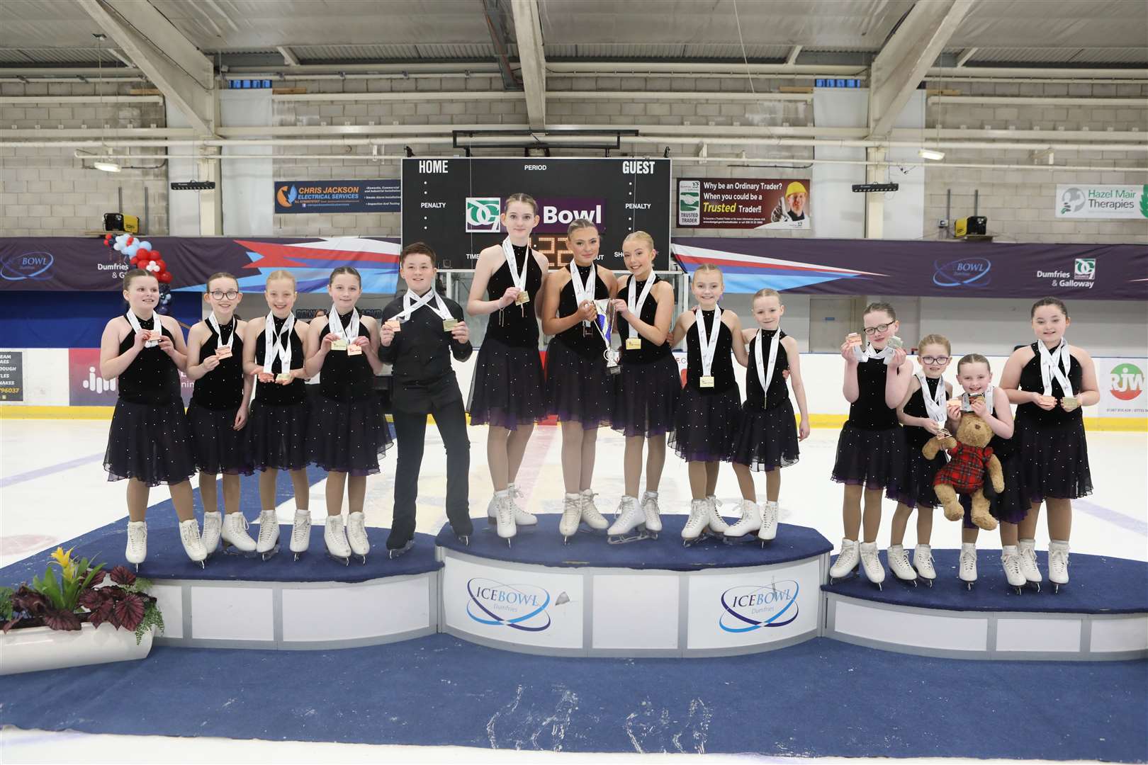Highland Synchronised Ice Skating Club's juvenile team also won the Scottish crown.