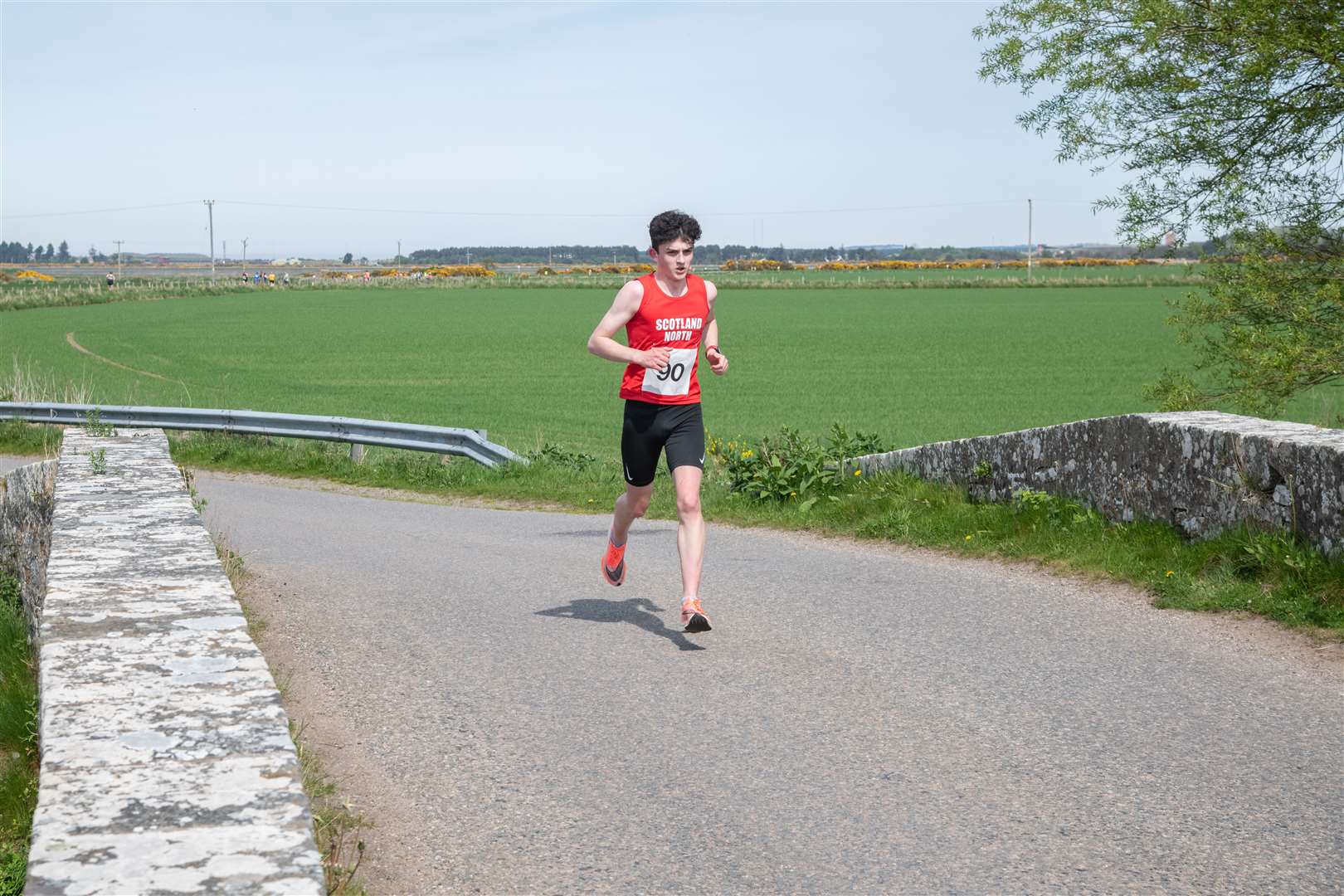 Forres Harriers' Bruce Evans finished in 14th overall with a time of 36:38...2023 Forres 10k Race, held on Saturday May 13th. ..Picture: Daniel Forsyth..