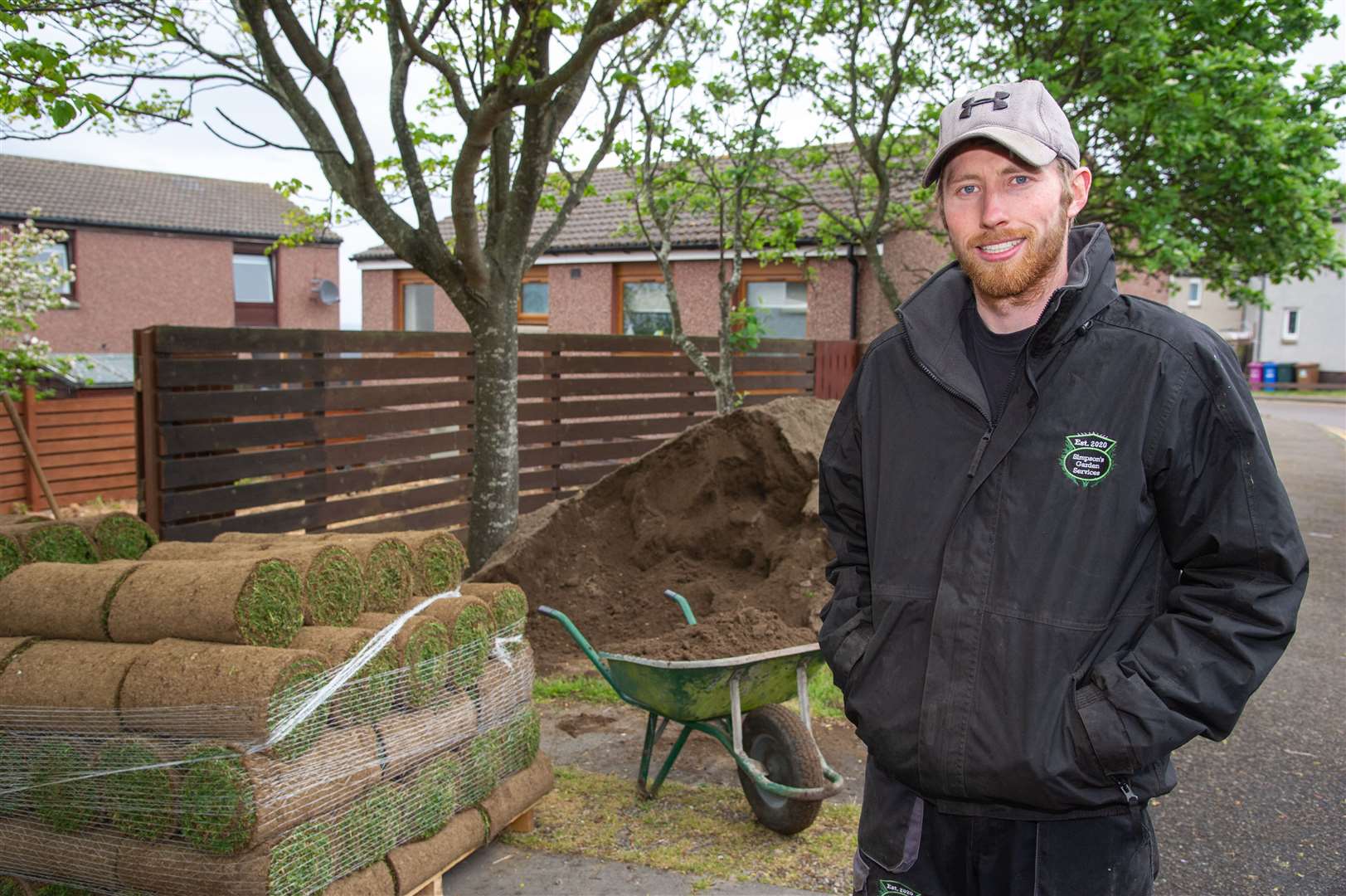 Local gardener and Forres Mechanics groundsman Steven Simpson is donating 10 per cent of his wages to NHS charities this month. Picture: Daniel Forsyth