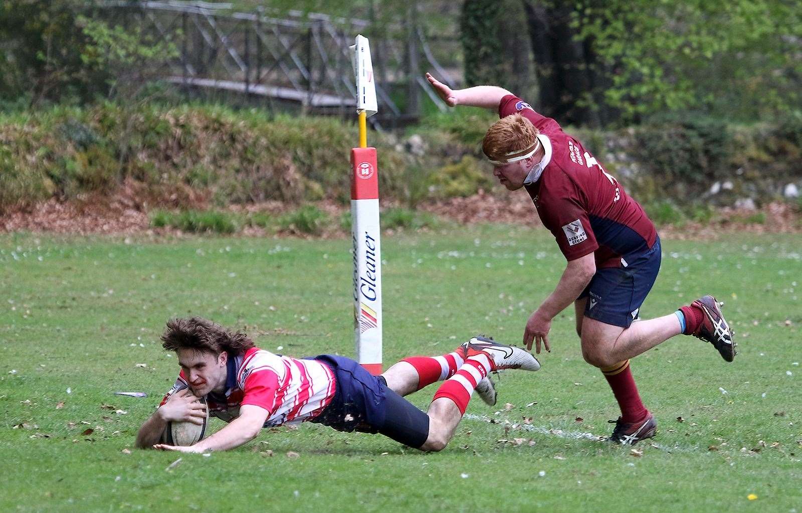 Euan Willetts scores another try. Picture: John MacGregor