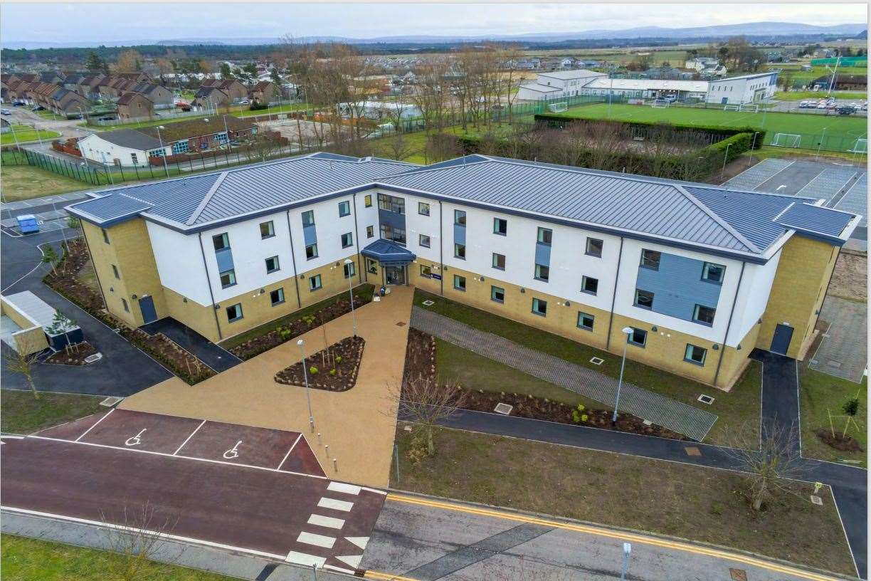 Brackla House is one of the seven new blocks at the Moray air base. Picture: Tetra Tech.