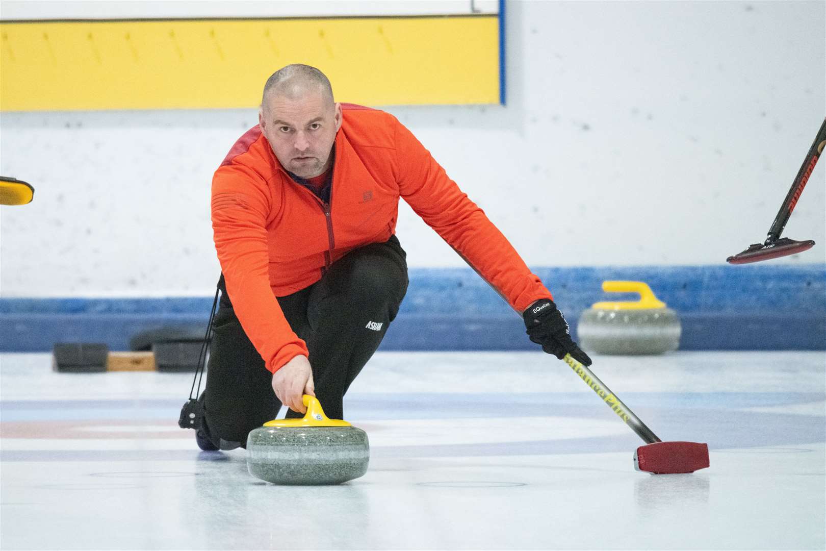 Andy Cameron competed in and organised the international bonspiel for the 13th time. Picture: Daniel Forsyth..