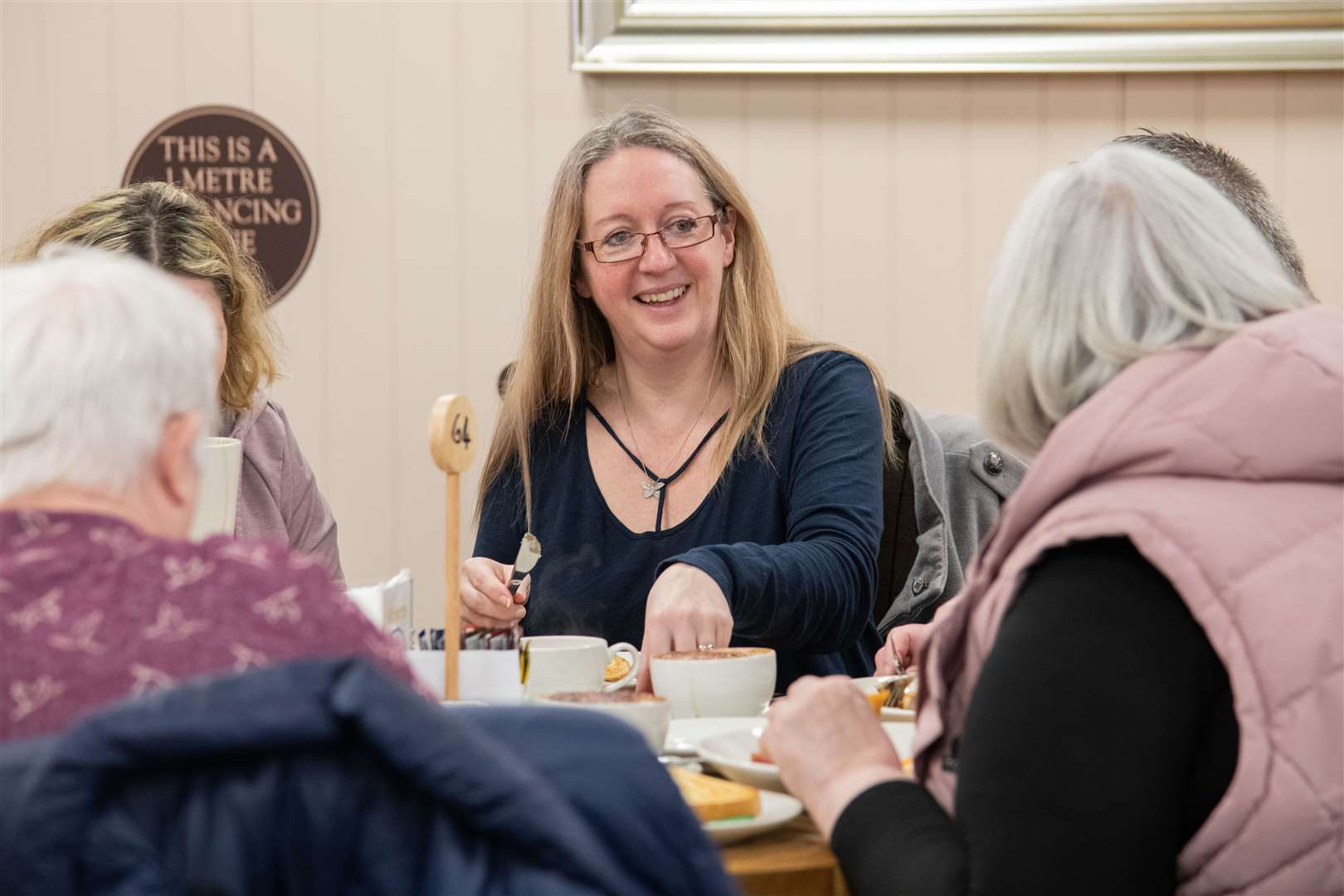 Adrienne Black enjoys her breakfast...Launch of the Elgin & Lossiemouth Armed Forces Veterans Breakfast Club at Millers Cafe in Decora, Elgin...Picture: Daniel Forsyth..