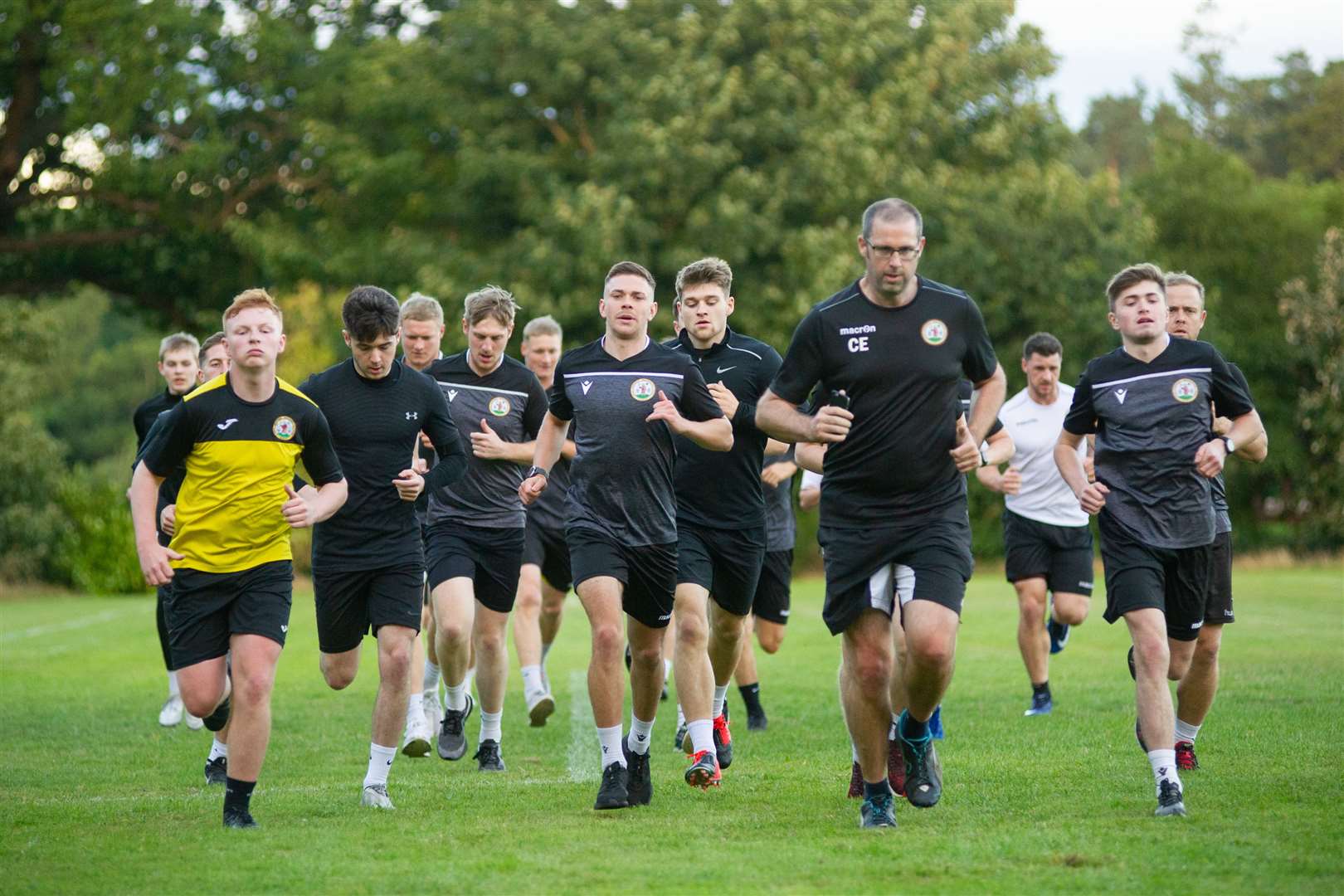 Forres Mechanics FC return to training after the coronavirus shutdown ahead of this season's Highland League campaign. ..Picture: Daniel Forsyth..