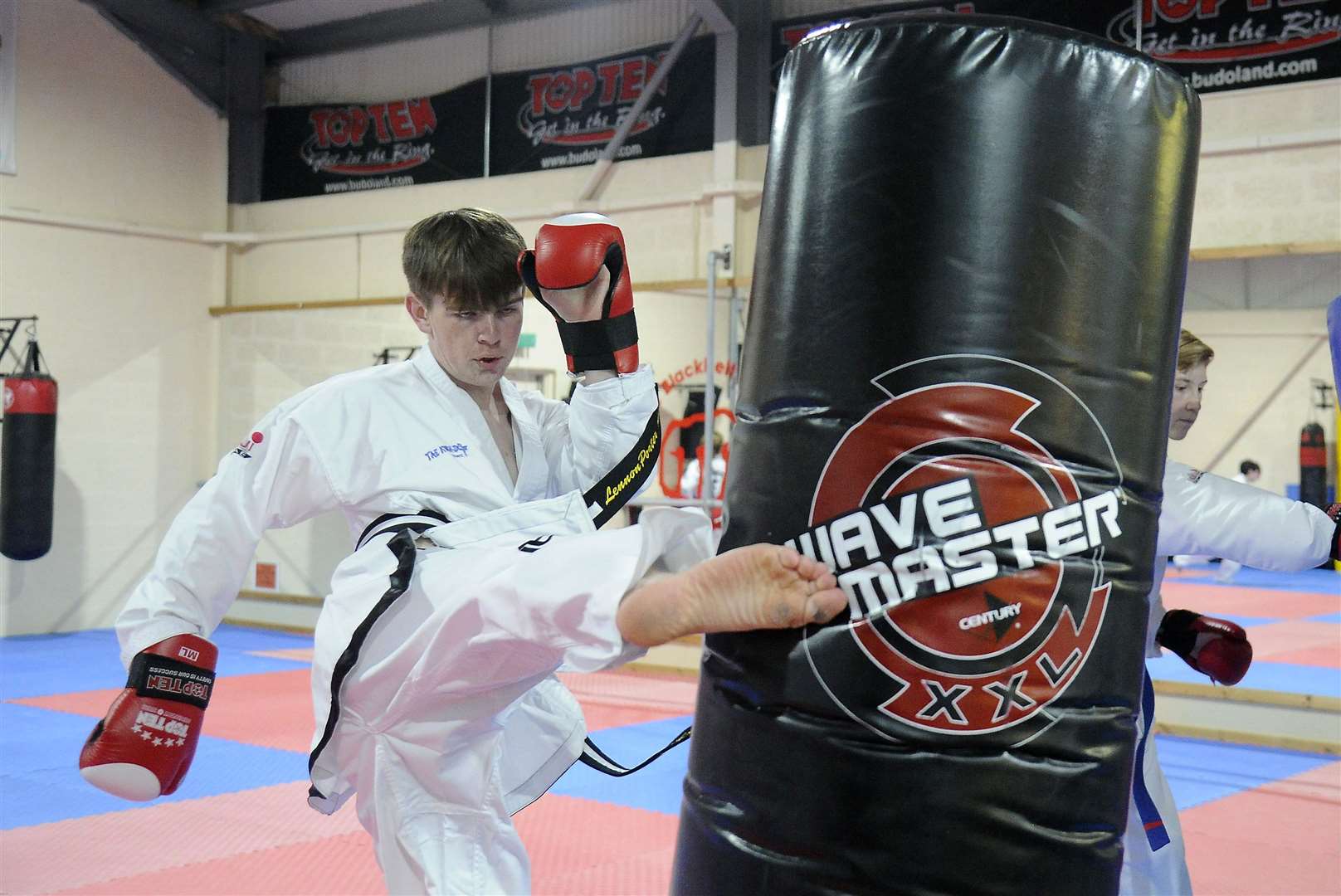 Lennon Porter 1st degree black belt...Dunbar Black Belt Academy in Forres...Picture: Becky Saunderson..