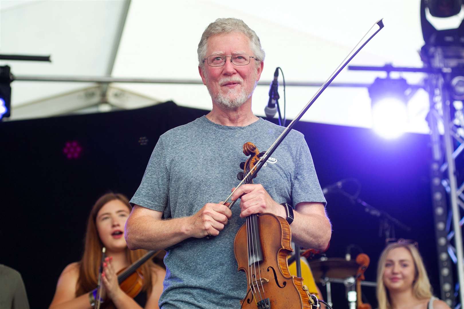 James Alexander at the end of the Fochabers Fiddlers Sunday session in 2019. Photo: Daniel Forsyth