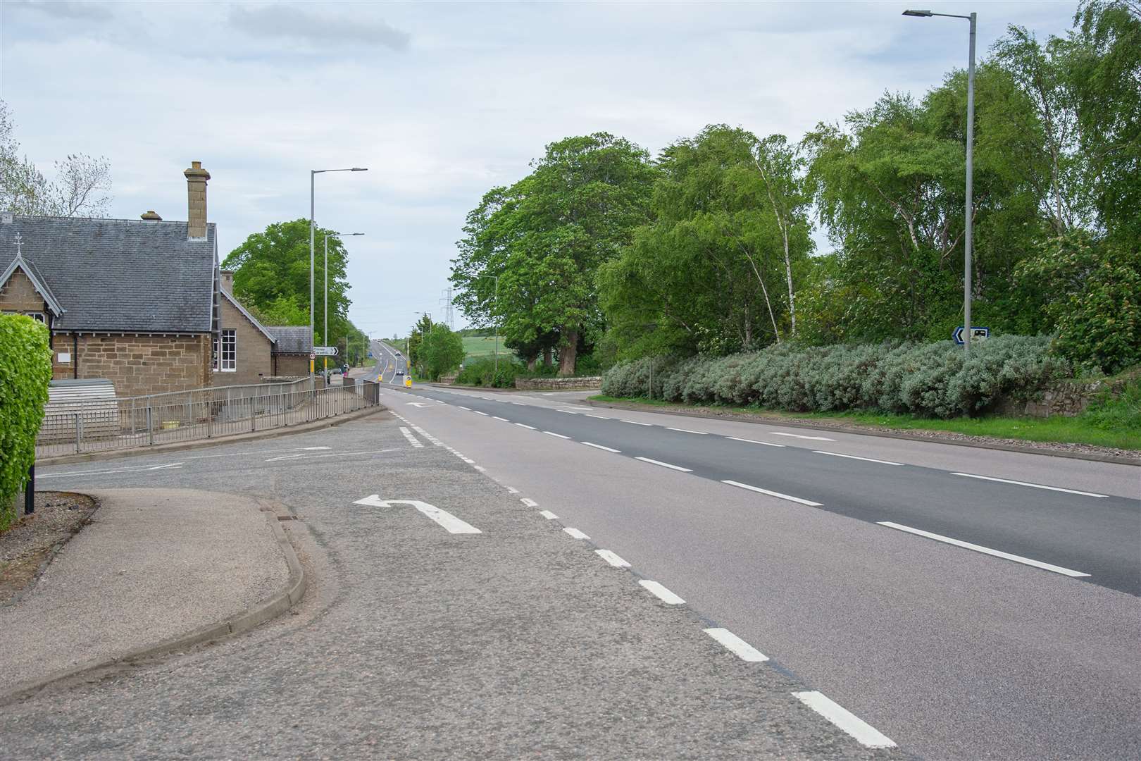 The A96 running through Alves, Moray...Picture: Daniel Forsyth..