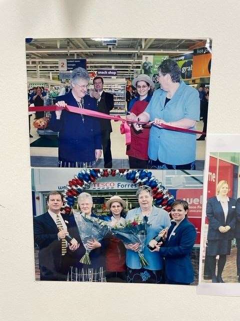 Current employee Veronika Poucher (2nd from right top pic, centre bottom pic) in her Fresh Food Counters uniform when the store was officially opened on May 27, 2002.