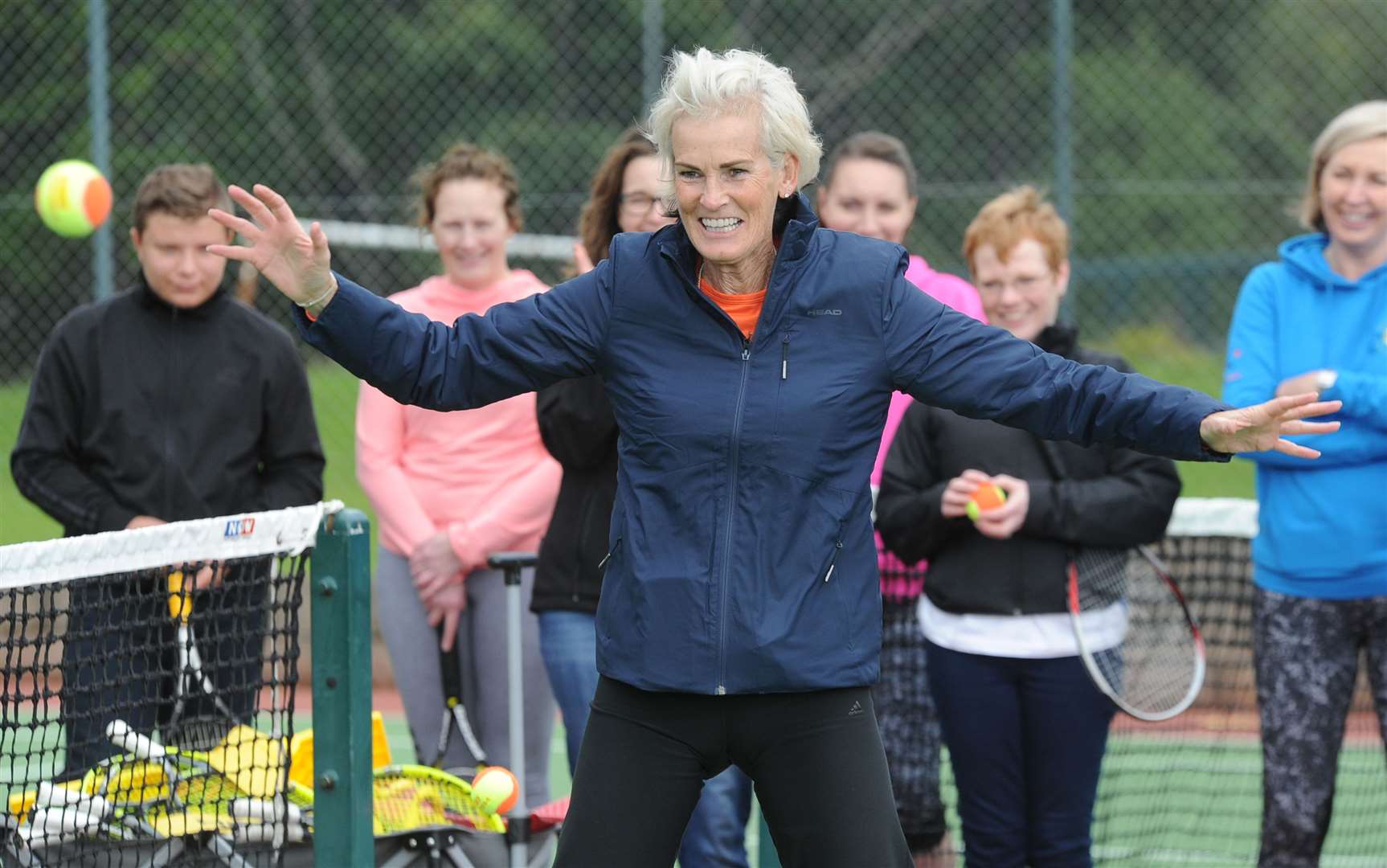 Judy Murray at Rothes Tennis Club in 2017. Picture: Eric Cormack.