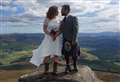 Forres primary school teacher and his bride get married at the top of Ben Rinnes