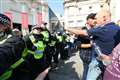 Police and protesters clash at anti-vax demonstration