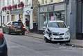 Two-car crash on Forres High Street