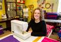 Forres woman sewing scrubs for local health care workers