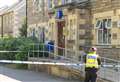 Forres Police Station and town centre home blood-stained and taped off after 4am incident