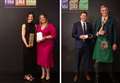 Award joy for Forres Gazette photographer Beth Taylor and reporter Ewan Malcolm