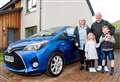£2.50 ticket wins family a new car
