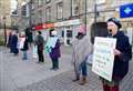Moray climate strikers tape mouths shut in plea for women's voices to be heard at COP26