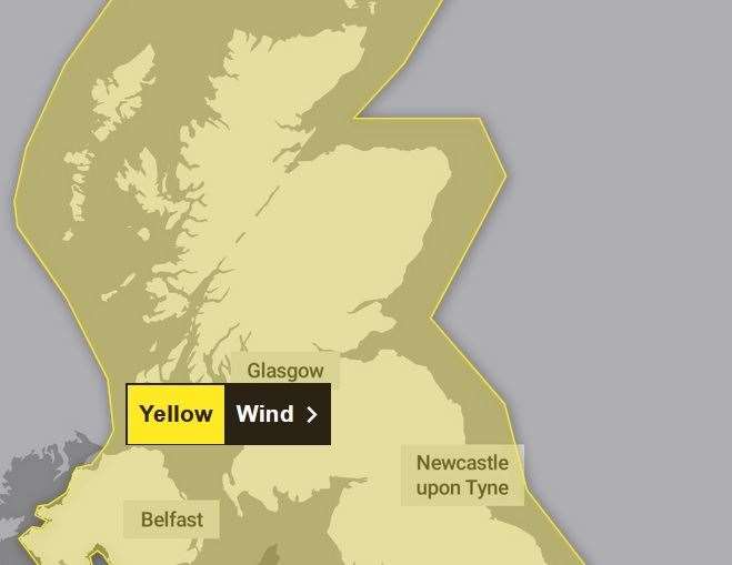 High winds are expected overnight