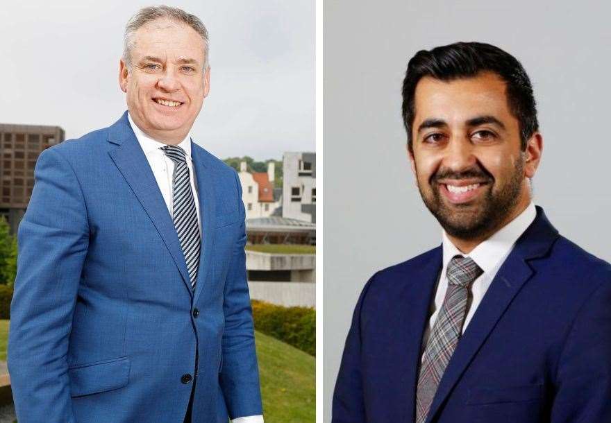 Welcome to the team. Richard Lochhead (left) has been appointed a junior minister by First Minister Humza Yousaf.