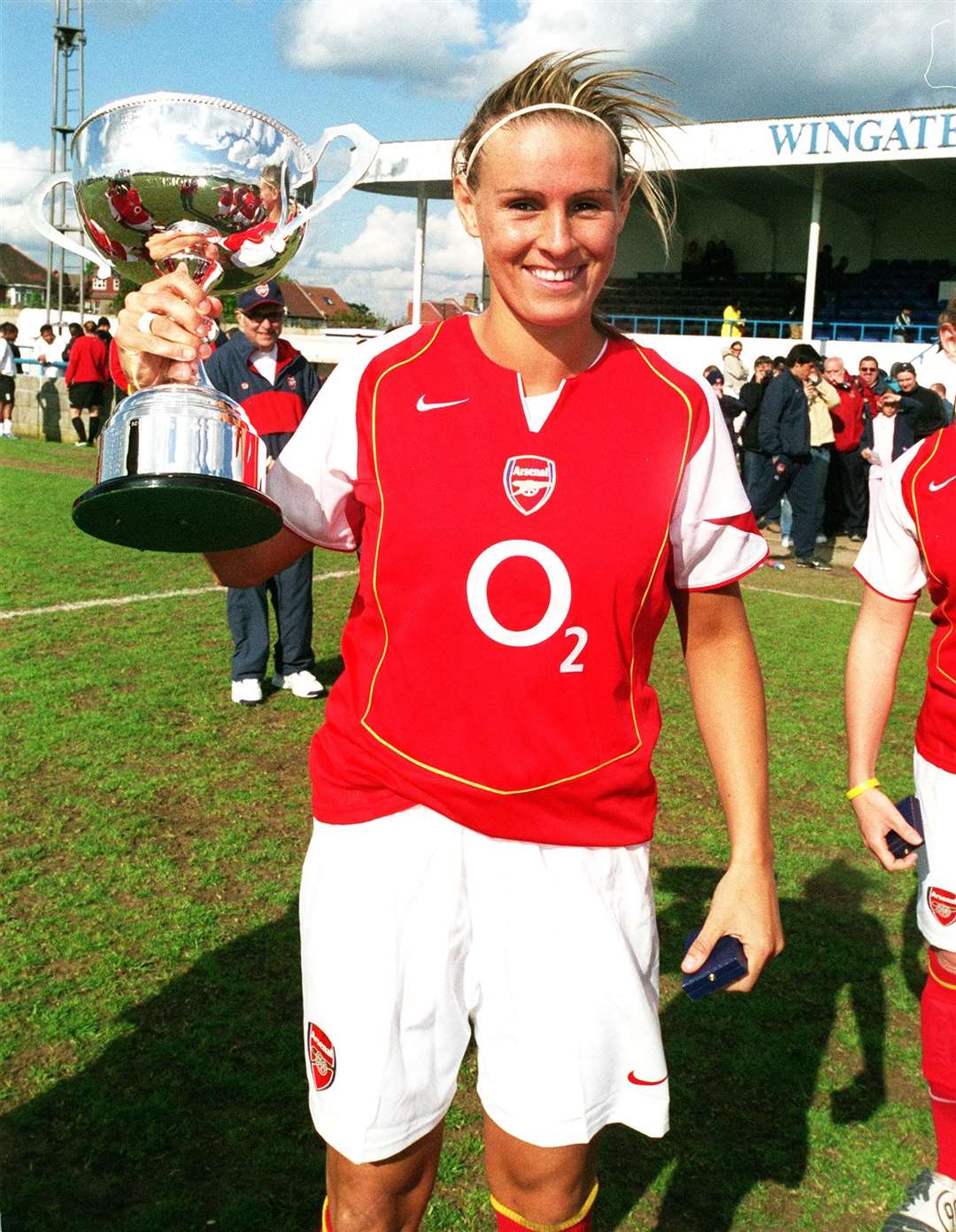 Feeling just champion after clinching the Women's Premier League with Arsenal. Picture: Arsenal Football Club/Stuart MacFarlane.