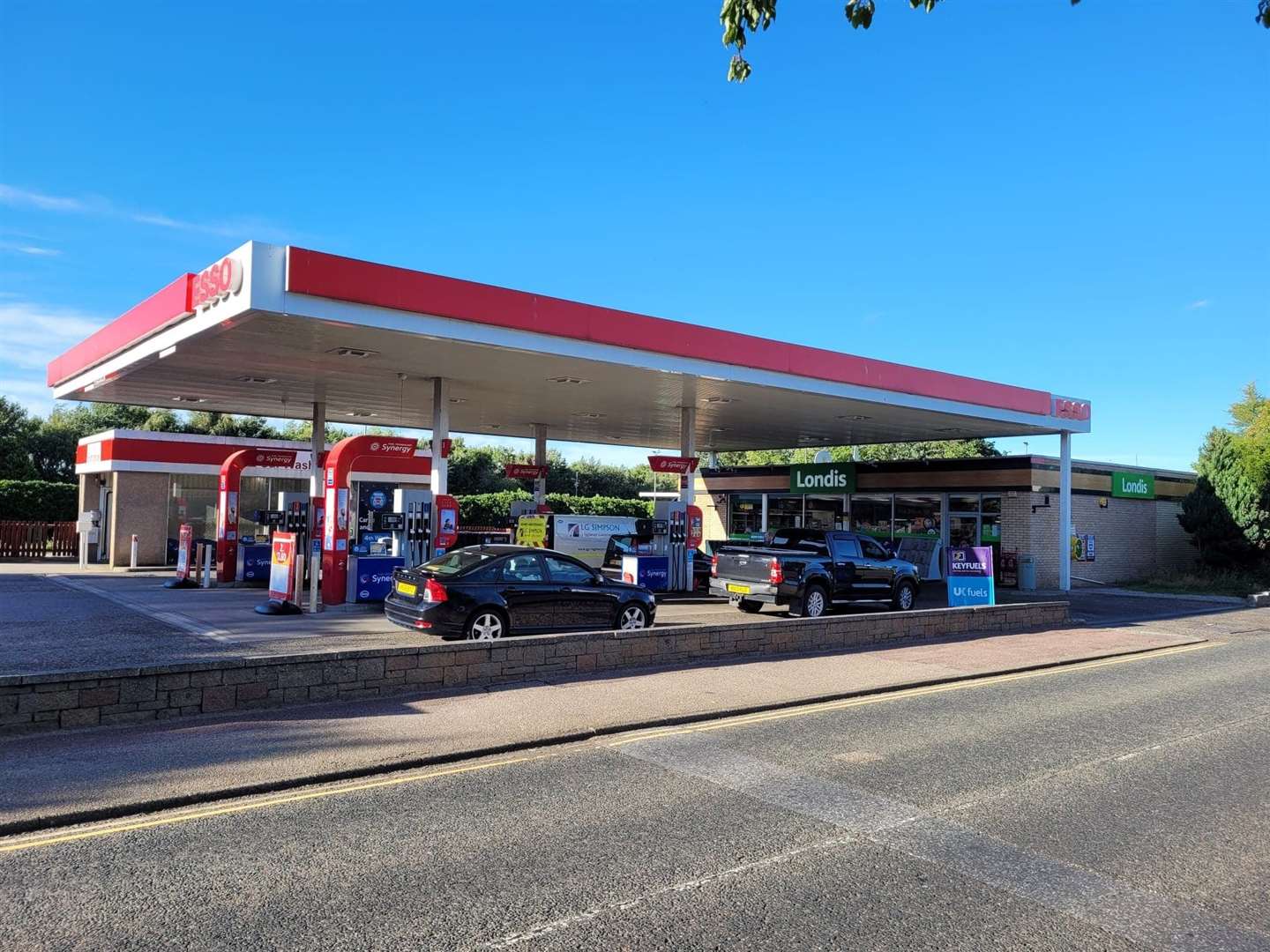 The Greshop Filling Station on Nairn Road.