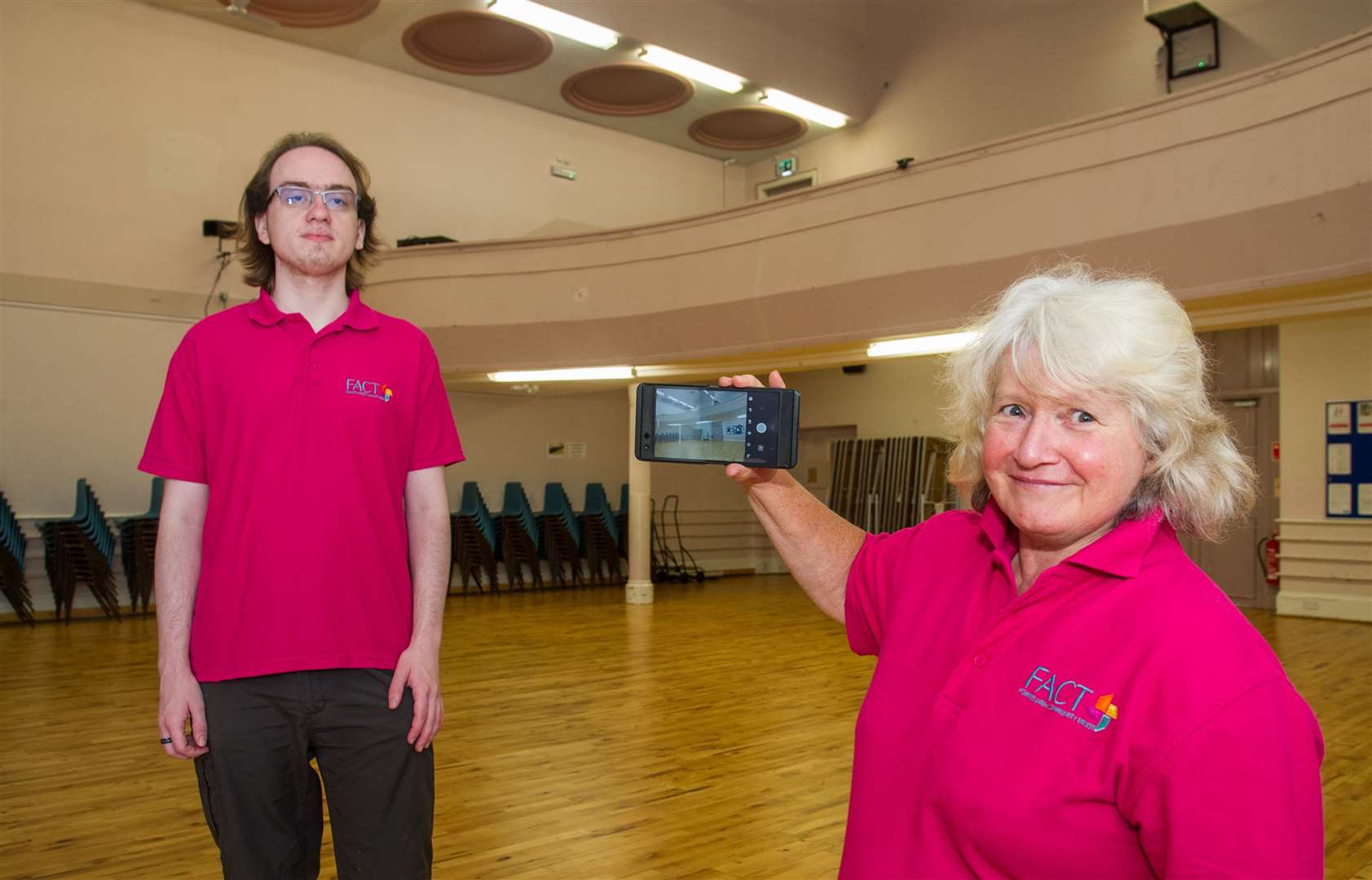 Charlotte Grigg and Euan Kershaw from FACT ahead of their virtual tour on Doors open day...Picture: Becky Saunderson..