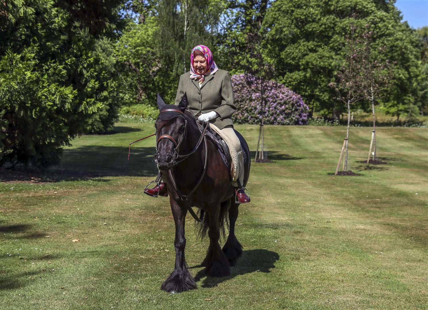 The Queen enjoyed horse riding well into her nineties (Steve Parsons/PA)