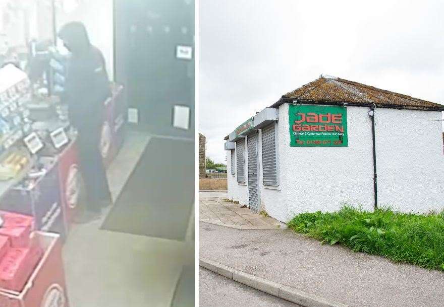 The Jade Garden in Forres is understood to have been the premises involved in the attempted robbery.