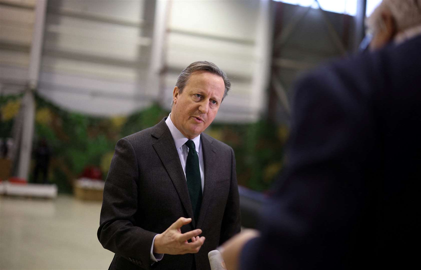 Foreign Secretary Lord David Cameron hailed Ukrainian successes (Stoyan Nenov/PA)