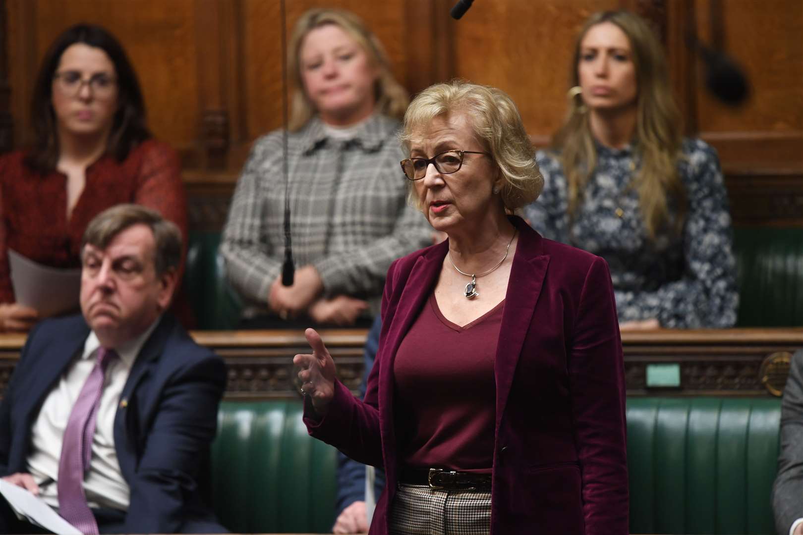 Dame Andrea Leadsom expressed concern over the Government’s childcare extension (UK Parliament/Jessica Taylor/PA)