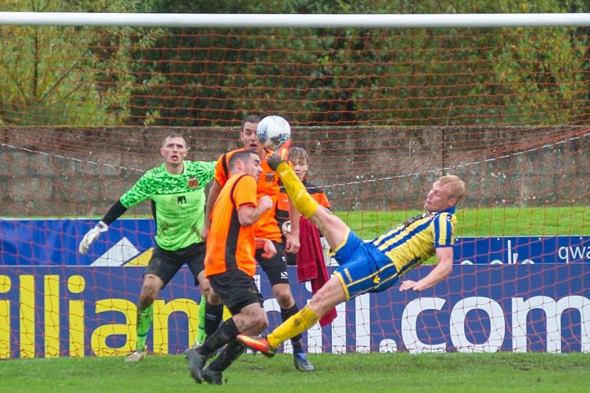 Inverurie Locos beat Rothes in last season's Scottish Cup. Picture: Daniel Forsyth..