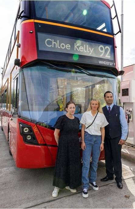 Julie Dixon from TfL was on hand for Kelly’s first ride (TfL/PA)