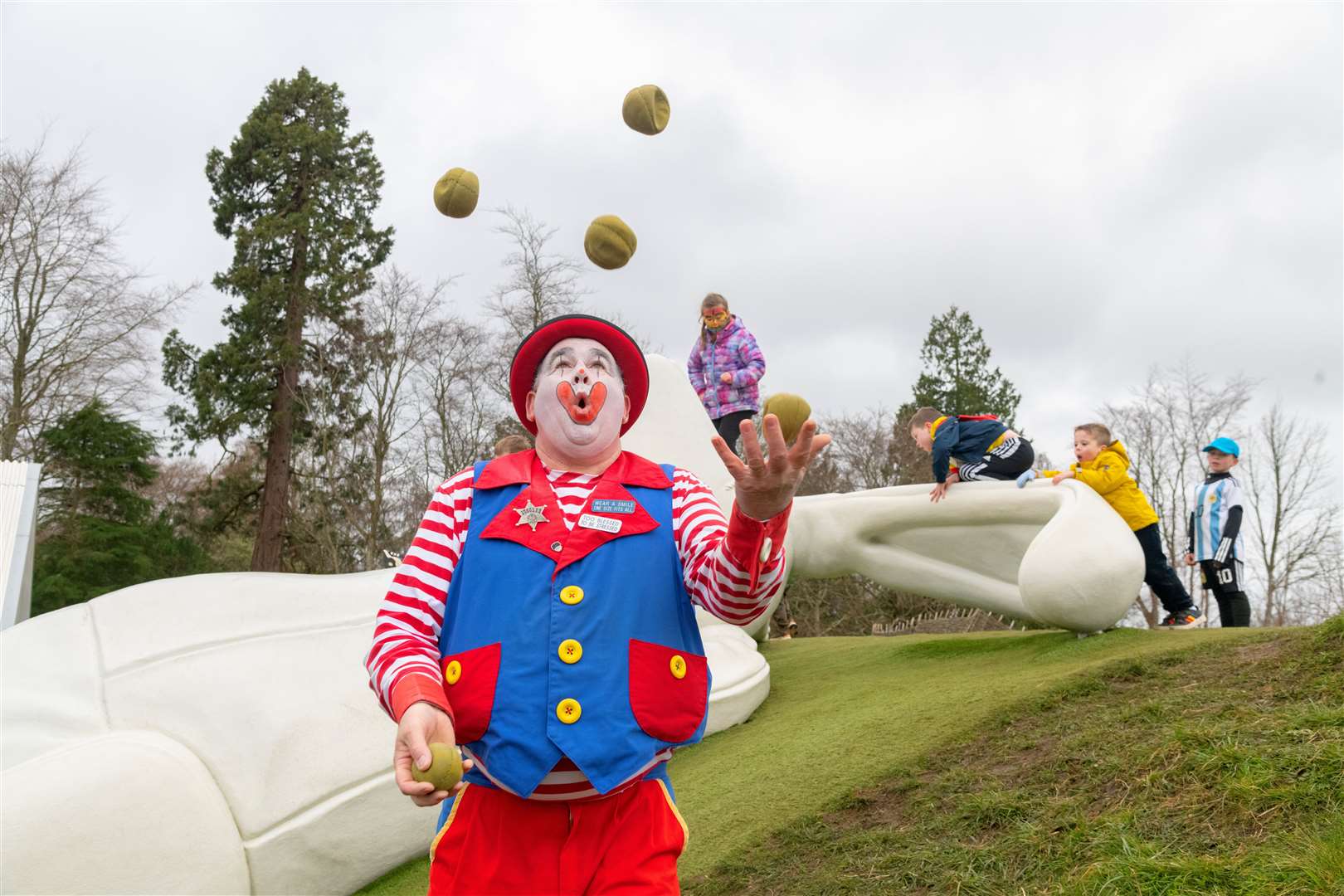 Mr Bubbles at Brodie Castle's Easter Fun Day held over the Easter weekend...Picture: Beth Taylor
