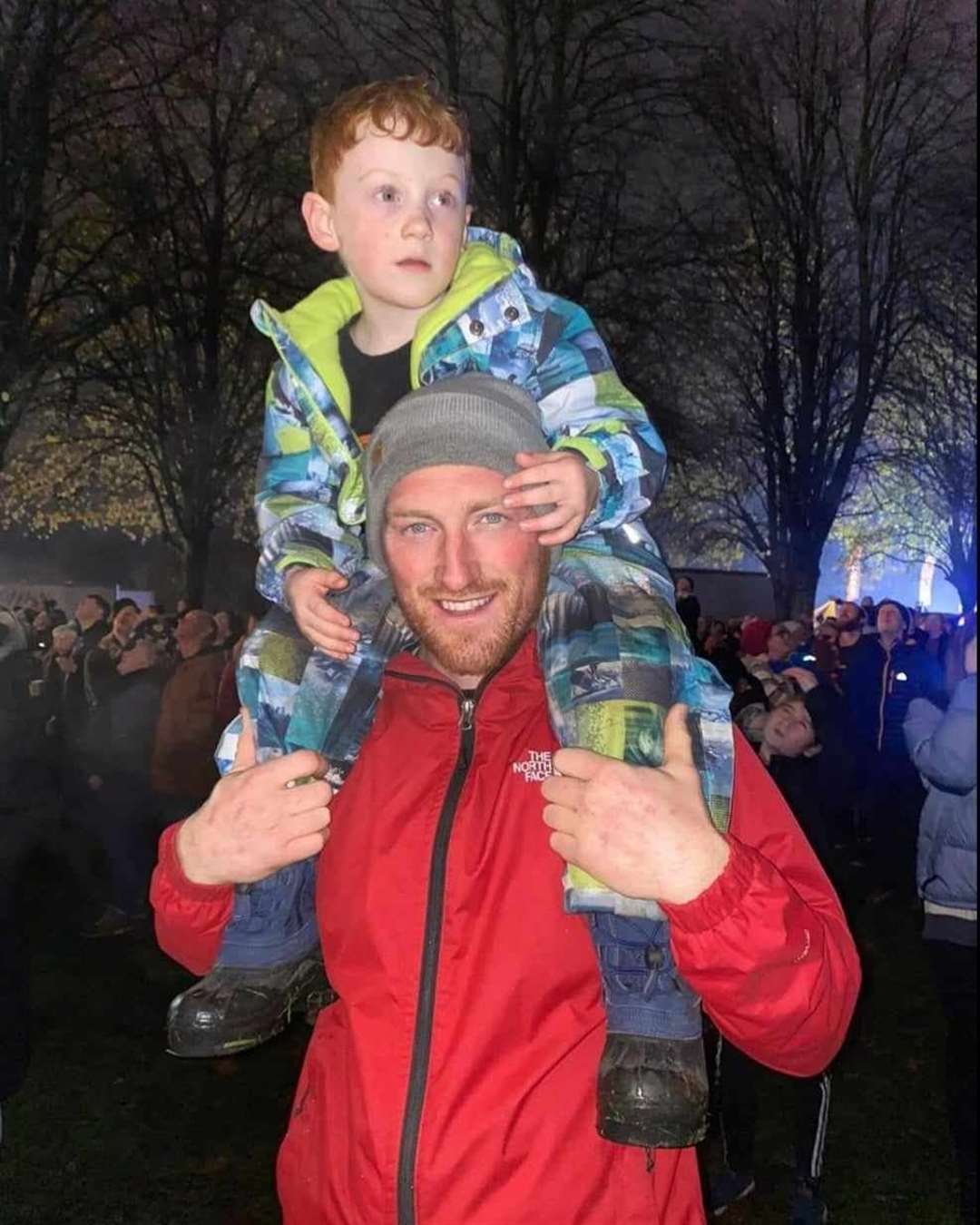 Darren Gemmel attended with his son, Logie Primary School pupil Alfie (5) who thinks Forres is lucky to always have such "mega-good" fireworks.