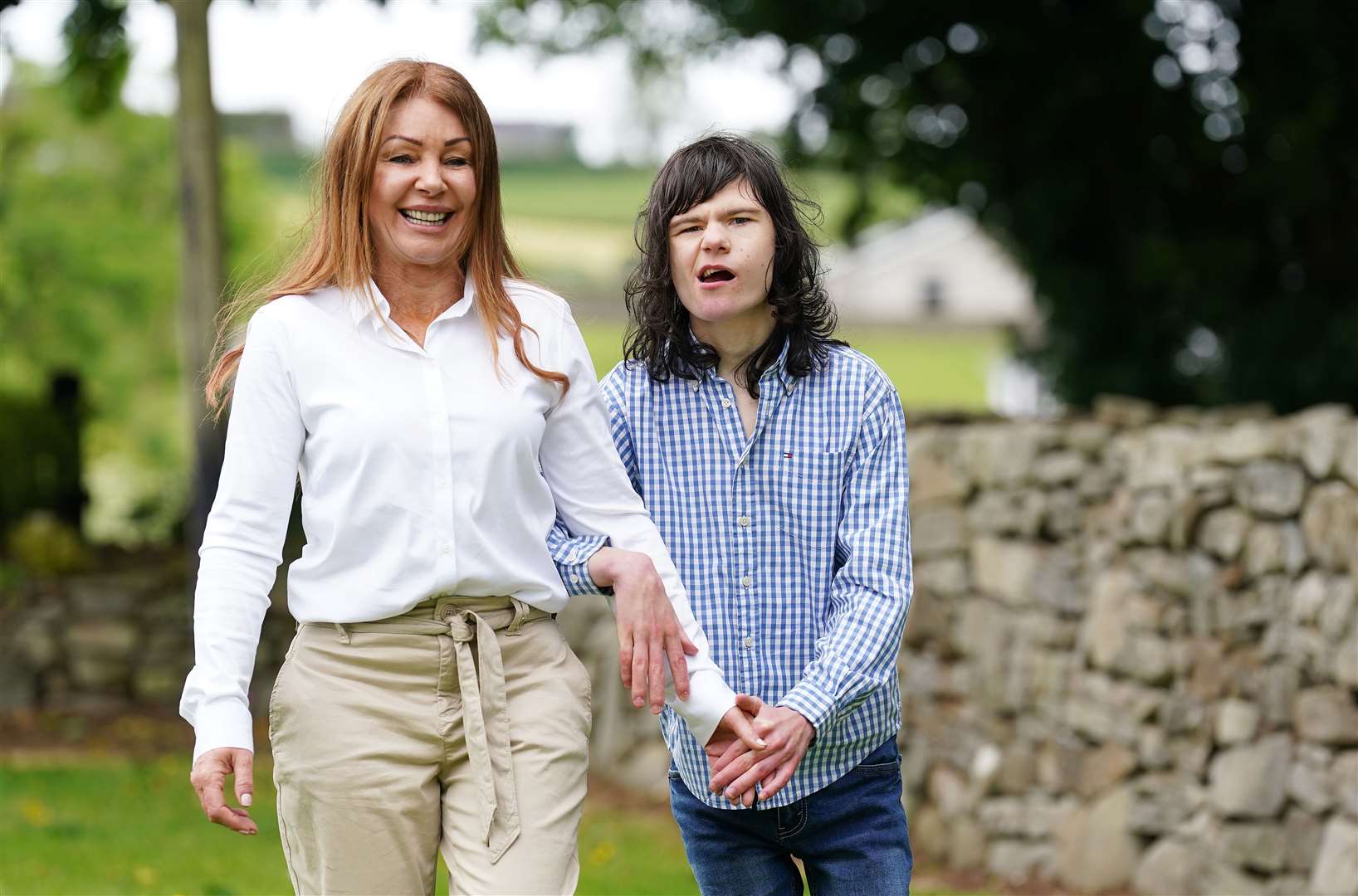 Charlotte Caldwell and her son Billy, 16, who played a key role in the campaign to change the law to allow the prescription of medical cannabis for some conditions (Brian Lawless/PA)