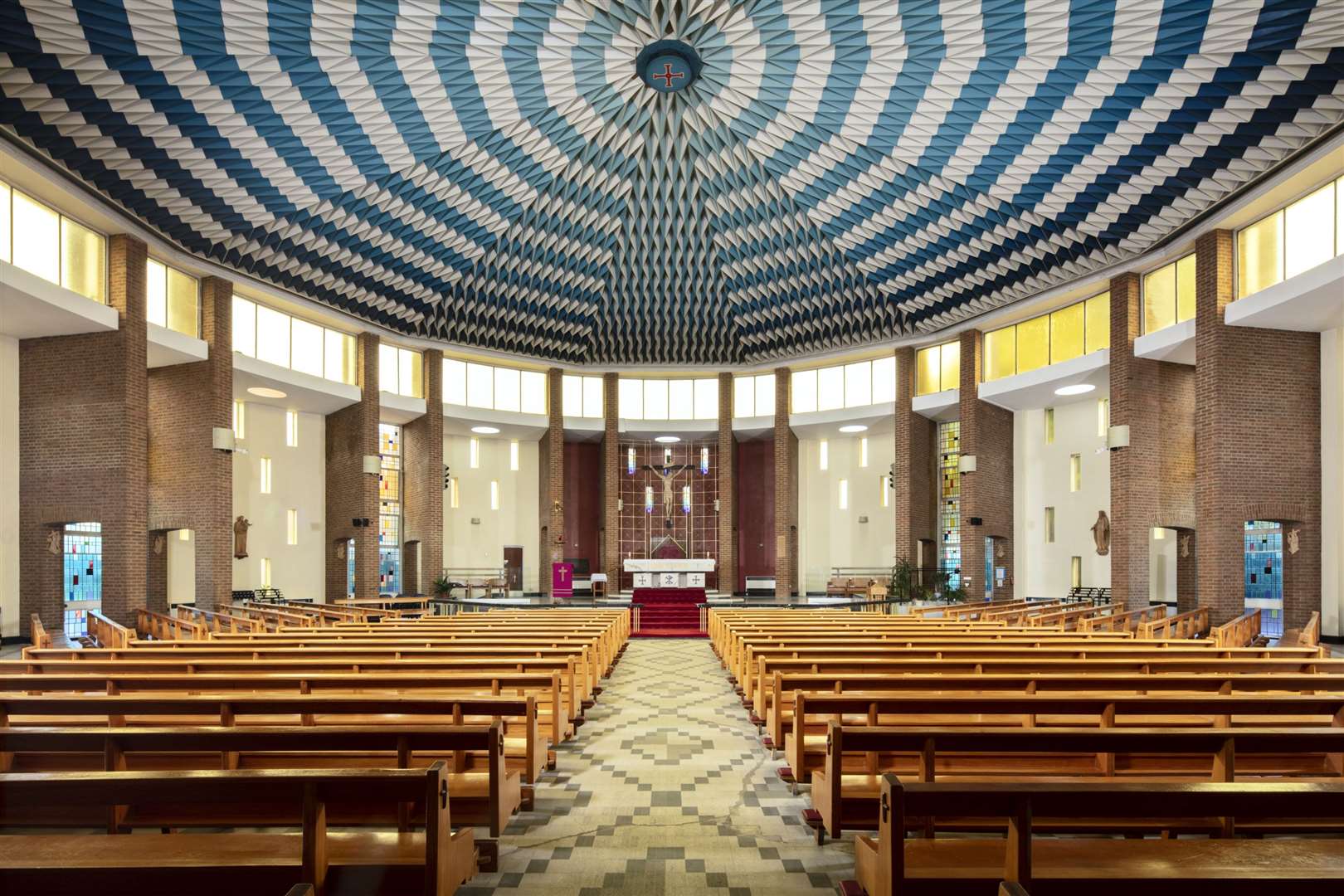 Ceiling in the Roman Catholic Church in St Mary, Dunstable, which is one of the 423 historic sites that have been listed in 2020 (Historic England Archive)