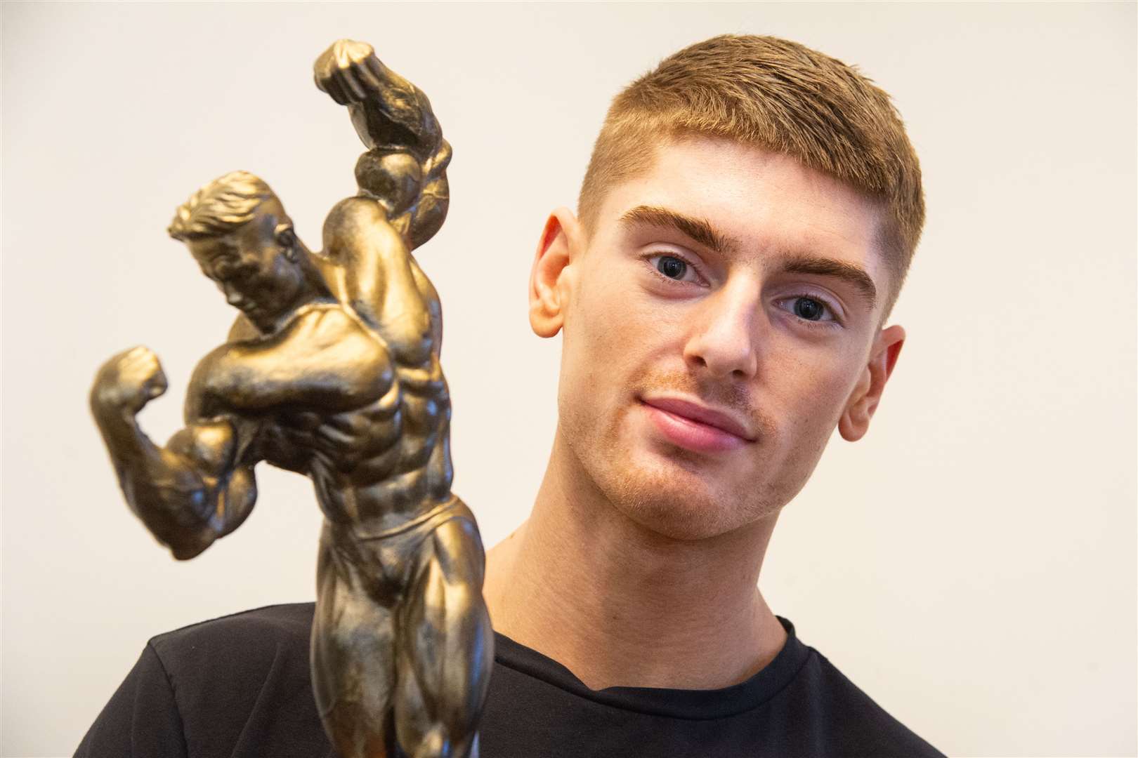 Former Forres Academy pupil Robert Brown, who is from Dallas but now lives in Elgin, is getting set to compete at the WNBF World Bodybuilding Championships in Las Vegas on November 20..Picture: Daniel Forsyth..