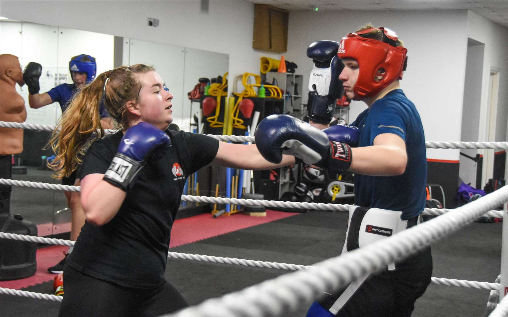 Rothes girl Rachael Kelman shows fighting spirit. Picture: Becky Saunderson..