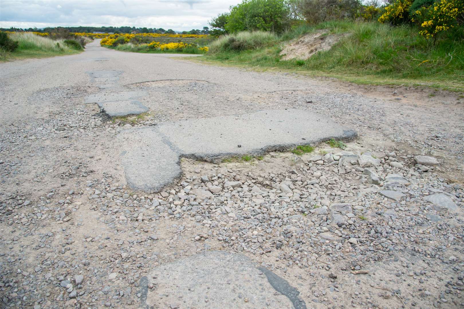 The Dunes Road has deteriorated over the years.