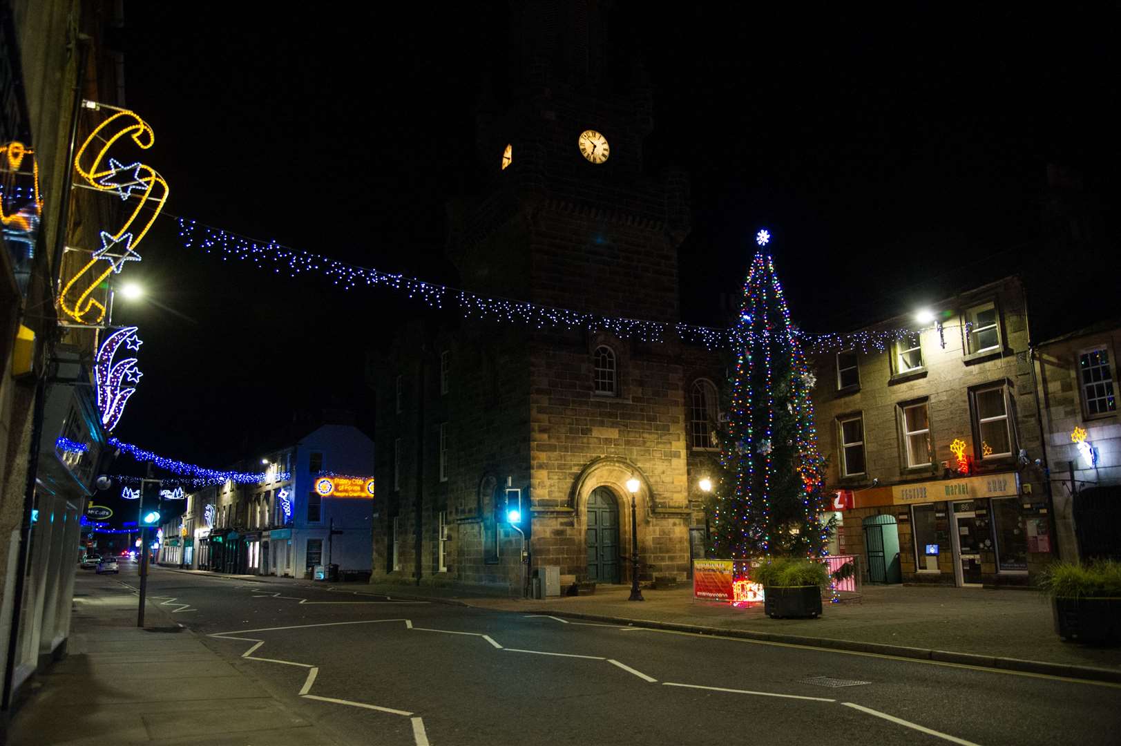Forres Christmas lights 2020...Picture: Becky Saunderson..