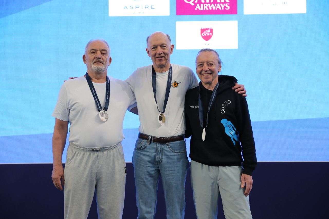 From left to right: Nikolai Kulakov (Russia), Bob White (USA) and Johnstone Macpherson-Stewart (GB).