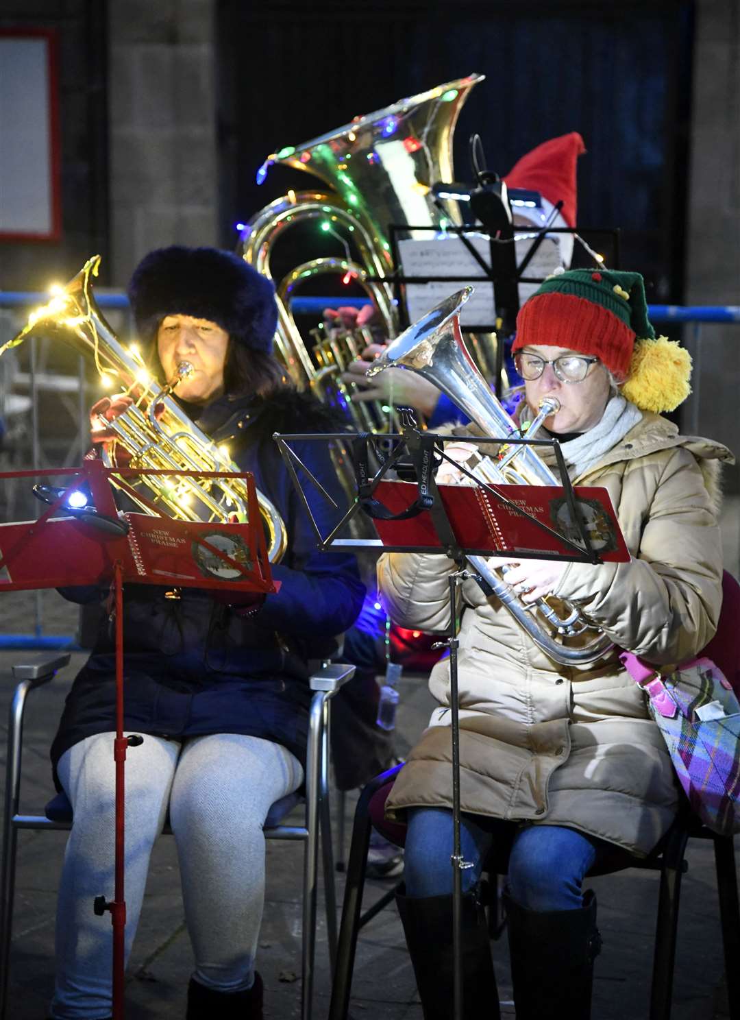 Elgin City Band played Christmas standards. Picture: Beth Taylor