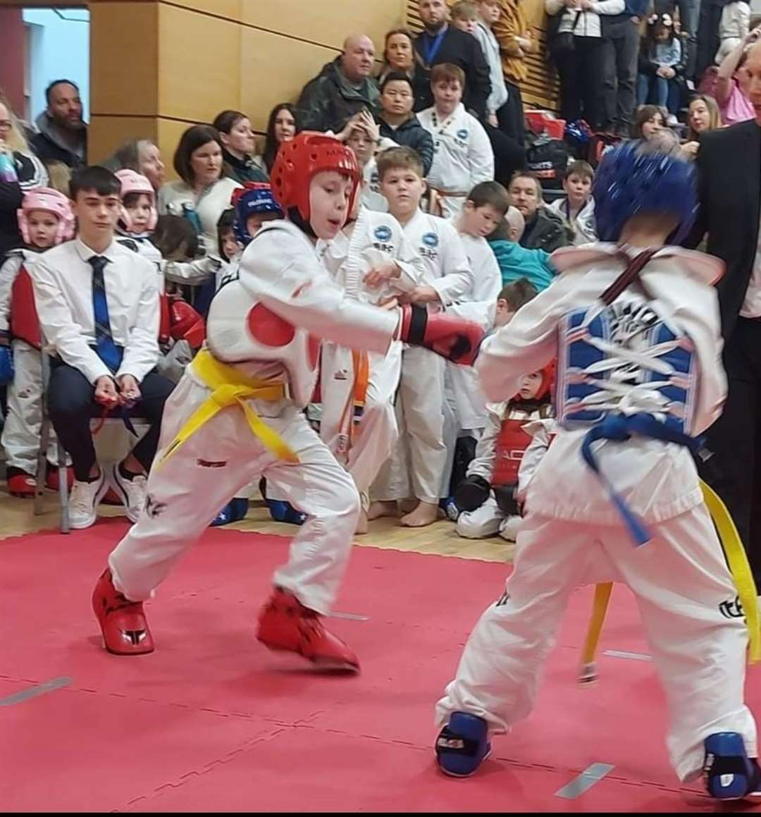 Scenes from the action at Saturday's competition in Nairn.