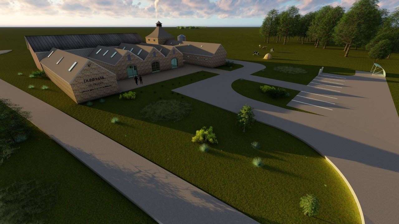 An artist's digital impression of the converted farm steading.