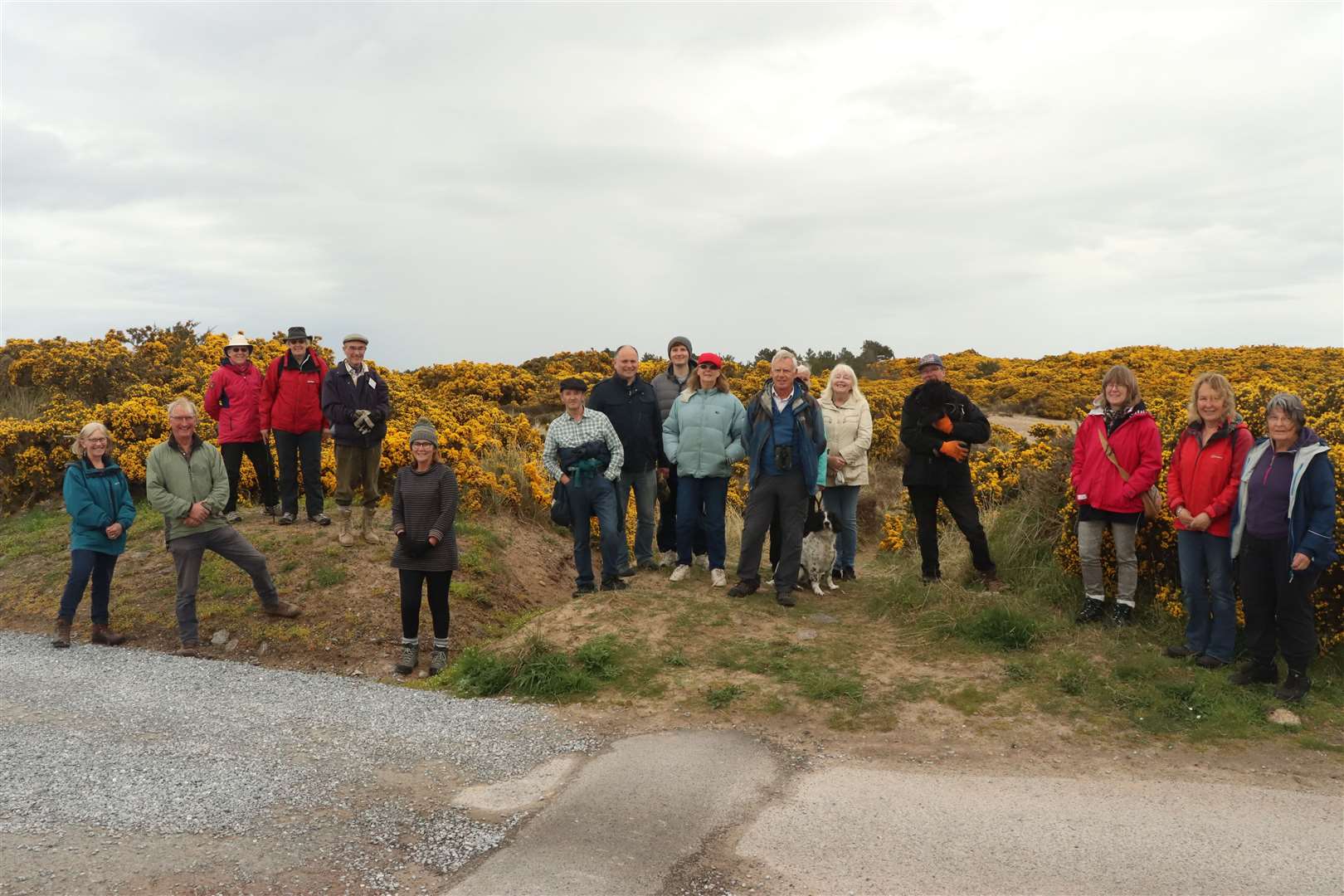 Findhorn Dunes Trust leading walks to the dunes to remove invasive seedlings and saplings.